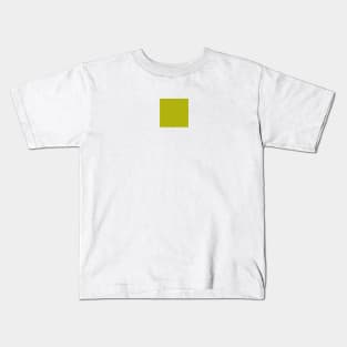 Minimalist colorful yellowish green color decor. Kids T-Shirt